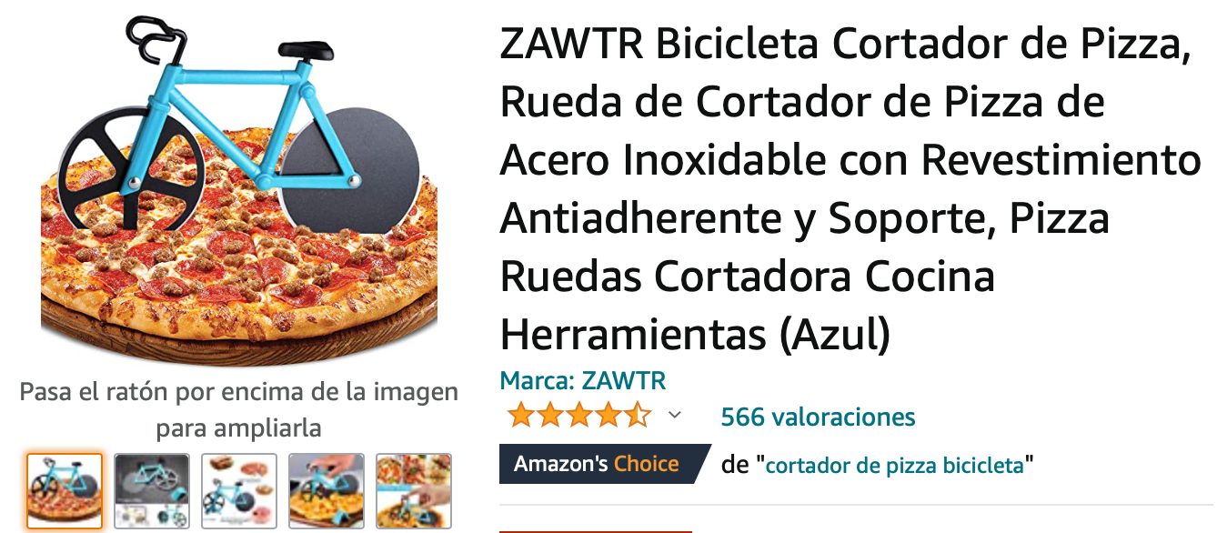 Bicycle pizza slicer